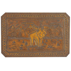 Moose Hand Tooled Leather Pattern