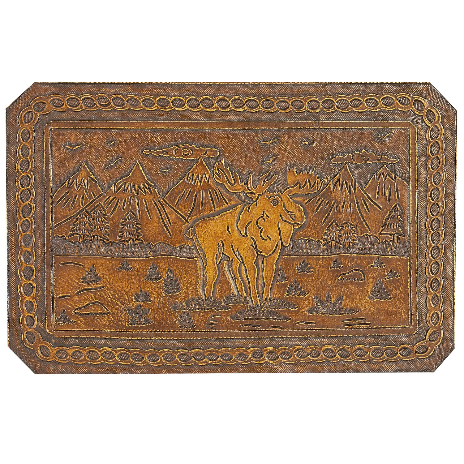 Moose Hand Tooled Leather Pattern - New World Trading