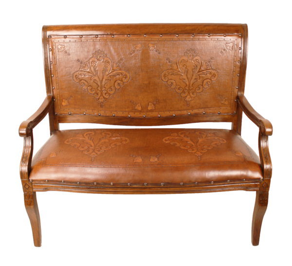 Imperial Bench, Rustic Leather